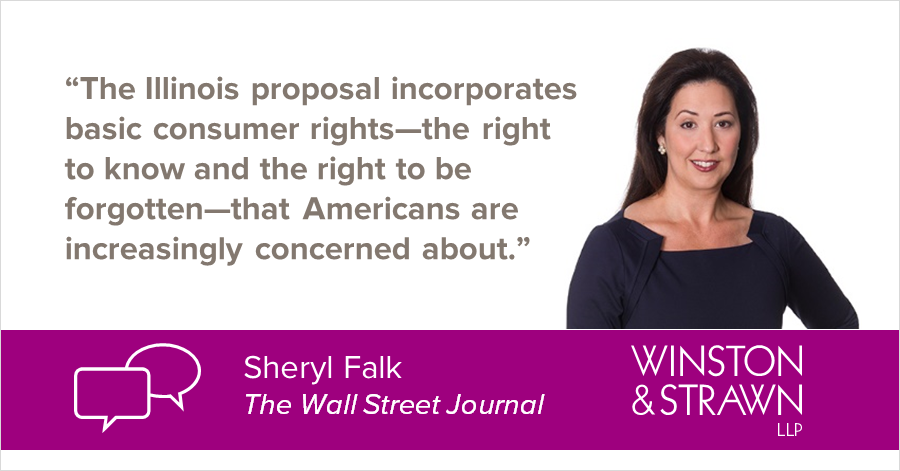 WinstonPrivacy's tweet photo. #Privacy &amp; #DataSecurity Partner @SherylFalk discusses Illinois bill aimed to regulate #AI in hiring software with the @WSJ. https://t.co/BufT0MPaed https://t.co/pns4Cncwr3
