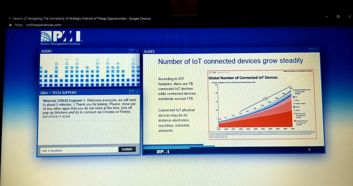vanessawright21's tweet photo. Factoid from today's #TalTechSym2019: 
+17B #IOT devices connected in the world. 
+75% all companies may adopt IOT by 2022. https://t.co/hSz8cmir0o