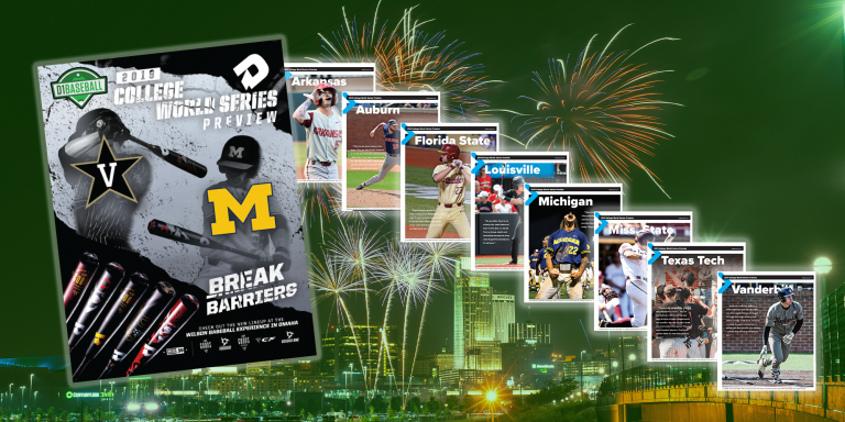 d1baseball's tweet photo. 🎉⚾️Get Omaha Ready!⚾️🎉

It's D1Baseball’s College World Series Preview, brought to you by the Wilson Baseball Experience. We break down all eight teams — and give you a rundown of the best things to see and do in Omaha.

#WBE2018 #RoadToOmaha https://t.co/J5tzwVgTS9 https://t.co/G06gJE970N