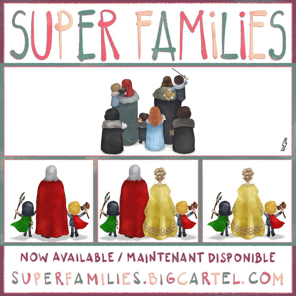 AndryShango's tweet photo. Families from Winterfell and Asgard are now available in my Super Families online store here : 
https://t.co/VkSTqEIY57 
#gameofthrones #thor #marvel #loki #asgard #superfamilies https://t.co/0G29JZGNR3