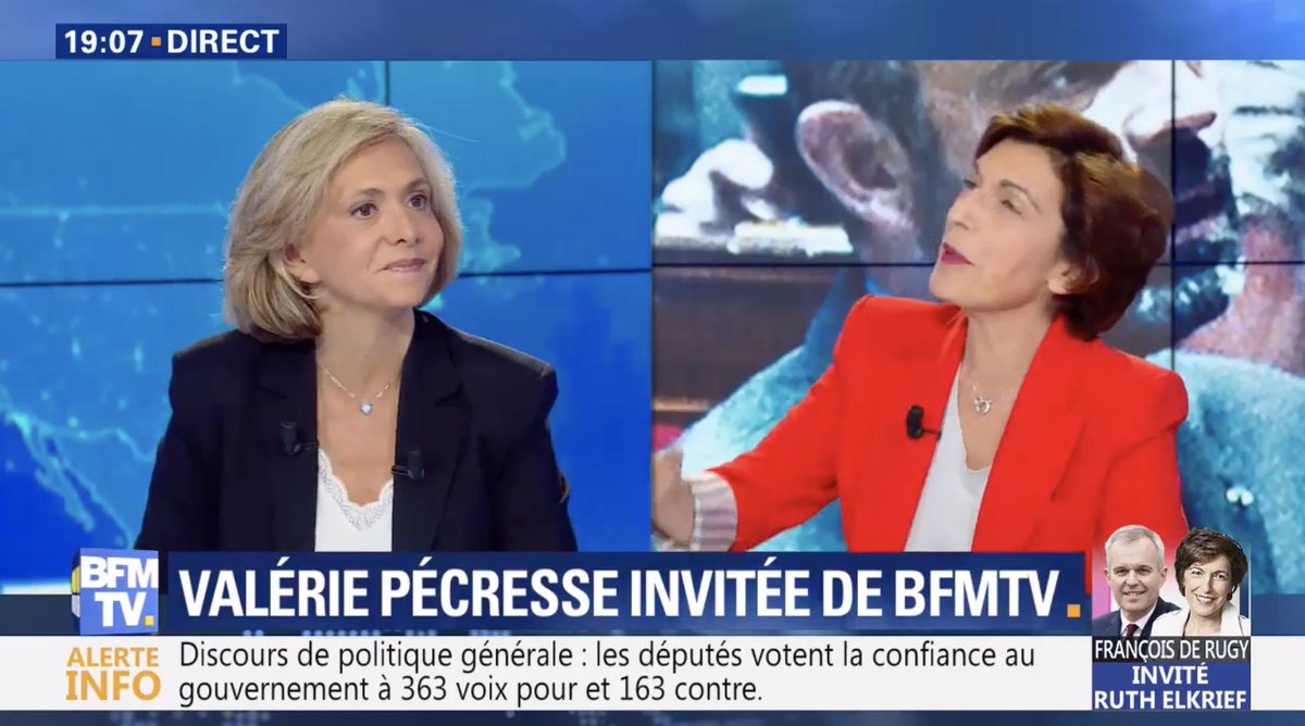 SoyonsLibres's tweet photo. 📺 @vpecresse : "La vérité aujourd'hui c'est que nous sommes lanterne rouge sur l'emploi car nous sommes en overdose fiscale." #19hruthelkrief https://t.co/kFGFMH7MsN