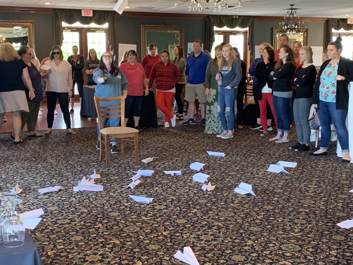 mfischer78's tweet photo. Chaining and prompting with paper airplanes!! ✈️ Behavior Academy Day 3!! @HamiltonCoESC https://t.co/YQCuQw86Xh