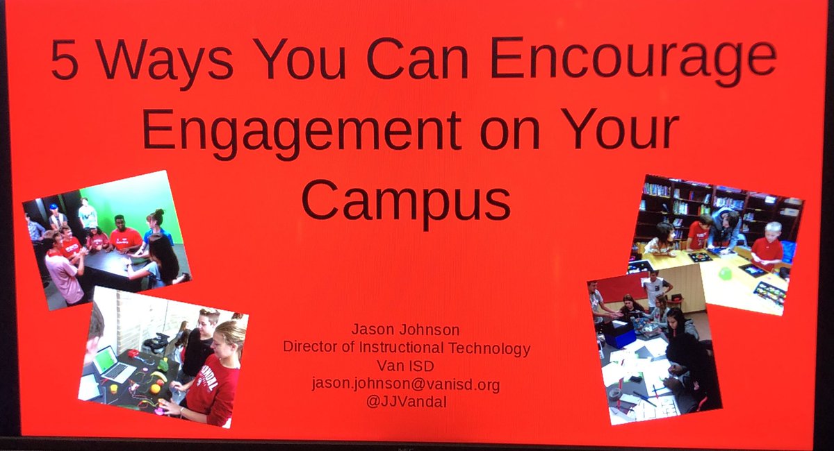 JJVandal's tweet image. I had the opportunity to preach the gospel of campus engagement today at @TASSP1 I really enjoy helping principals to be better at their craft! #TASSP #VanEdTech