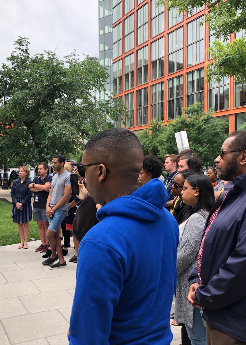 HRC staff honors a moment of silence for Pulse.