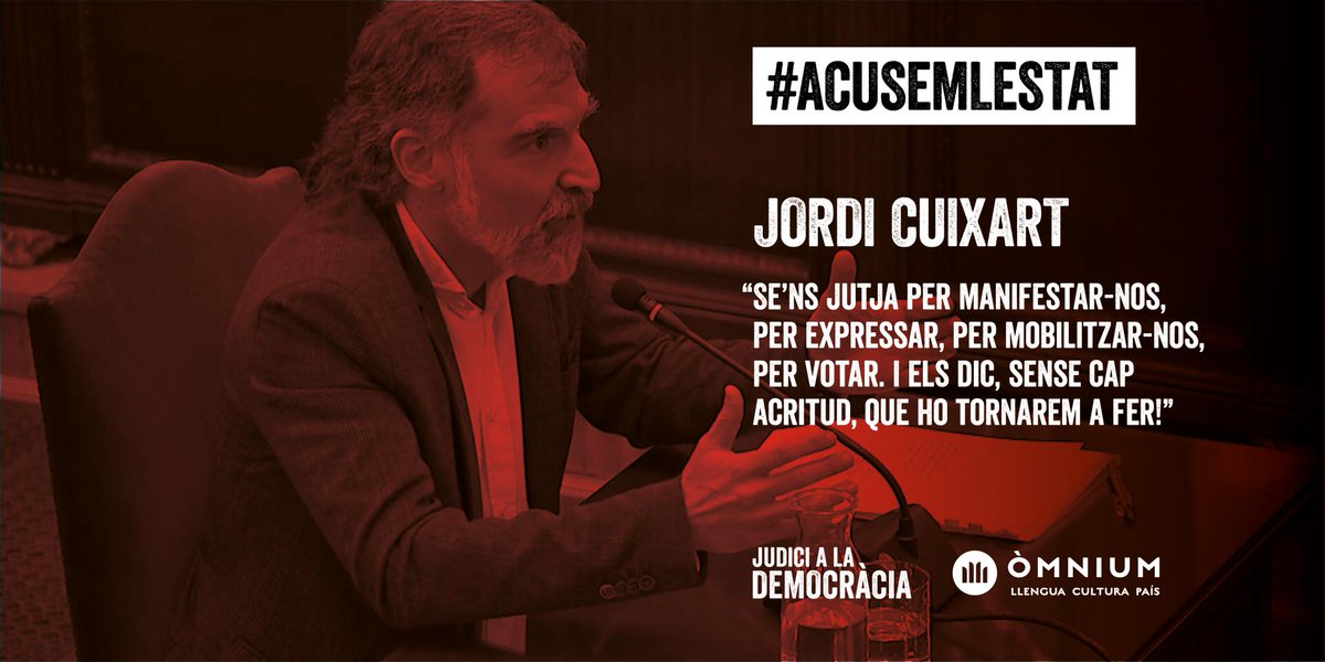#HoTornaremAFer  i ho farem millor! #JudiciDemocràcia #AcusemlEstat