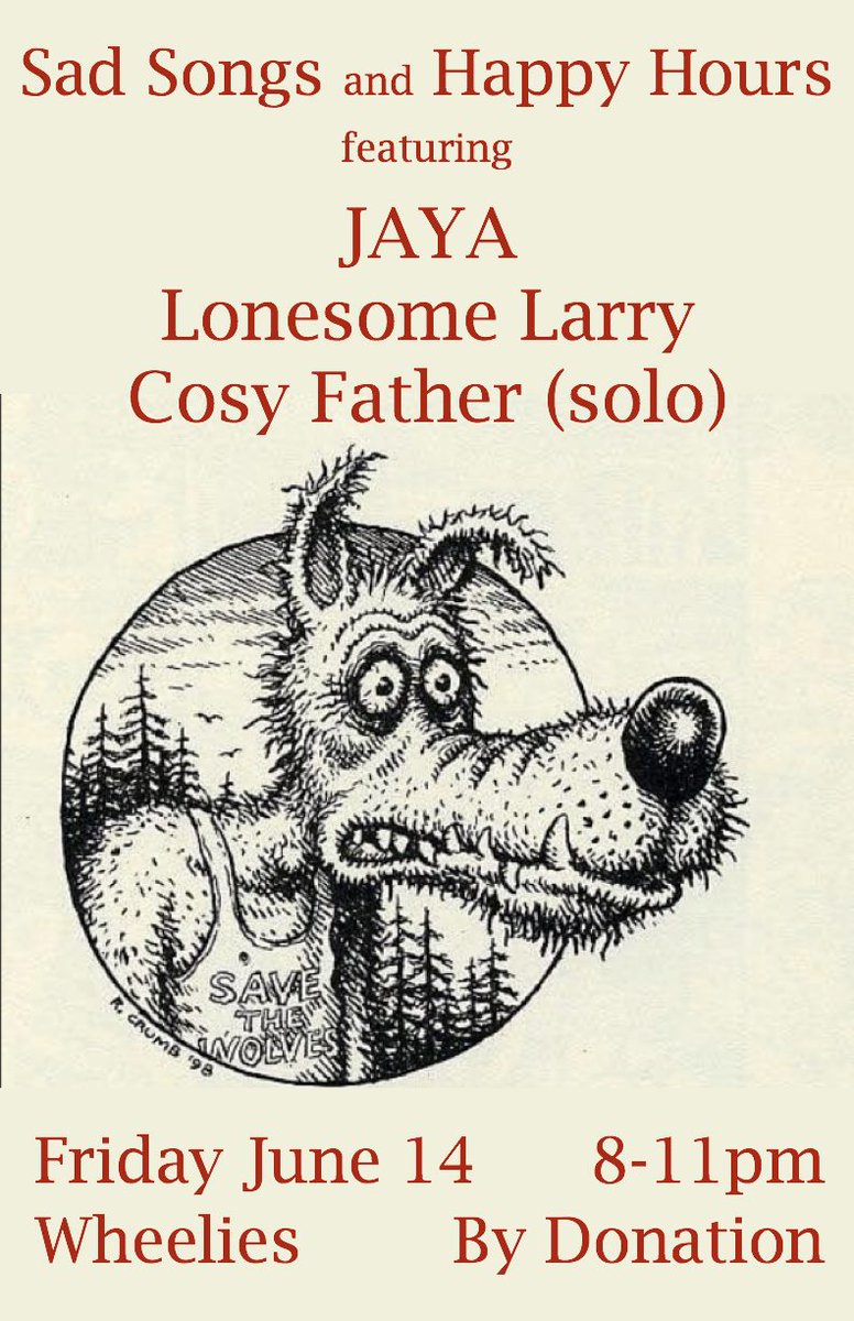 Playing at <a href="/wheelies_in_vic/">wheeliesmotorcycles</a> this Friday, June 14th with <a href="/CosyFather/">Lizzie Lizardo</a> and Lonesome Larry. Music from 8:30-11 by donation 👩‍🌾👨‍🌾👩‍🌾