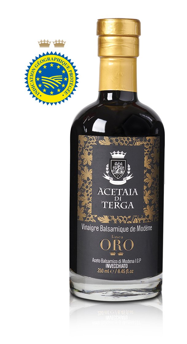 ORO : Vinaigre Balsamique IGP de Modene de notre Gamme Acetaïa Di Terga Gastronomie
terga-gastronomie.com/product-page/a…