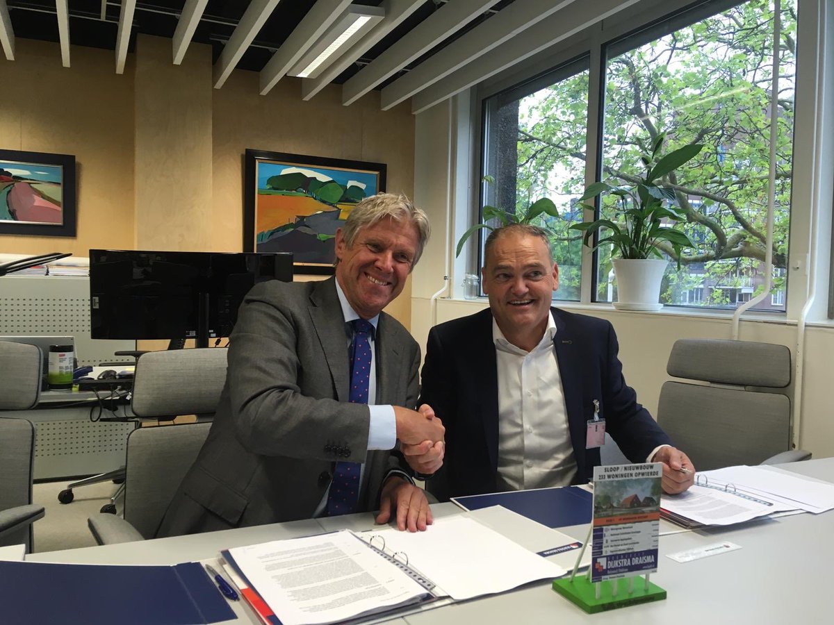 Net contracten getekend met <a href="/WMarenland/">Woongroep Marenland</a> <a href="/NCGroningen/">NationaalCoördinator</a> voor nieuwbouw 233 woningen Opwierde Zuid. Gebiedsontwikkeling, Aardbevingsbestendig, Gasloos. Nu aan de slag met de realisatie van een veilige woonomgeving.