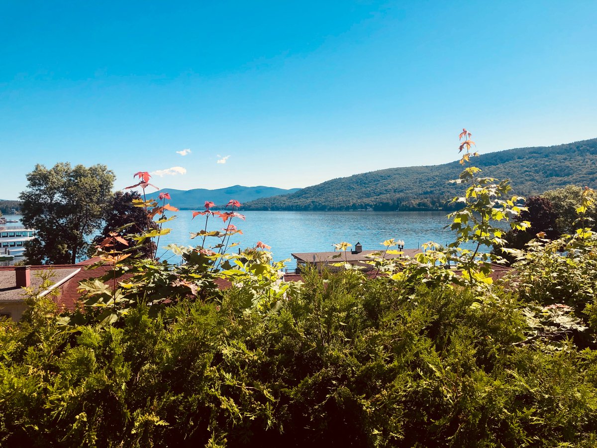 InsaTrav's tweet photo. Pretty Lake George on a gorgeous day. This is the view from the Fort William Henry Hotel. Having a blast at the #attaELEVATE conference meeting a bunch of new friends and colleagues. Later... Rodeo! 

#visitLakeGeorge #iloveny #travel , https://t.co/M3aIqJQalL