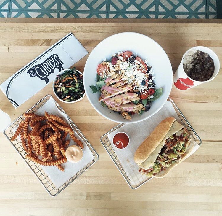 MAdReachApp's tweet photo. Date night calls for @cubbys! 🤩 The Mixed Berry Chicken Salad includes spring mix, marinated chicken, slivered almonds, strawberries, blueberries, raspberries, goat cheese, and raspberry vinaigrette. I am OBSESSED with the raspberry vinaigrette, I swear I could drink that stuff! https://t.co/wghIQKLgyy