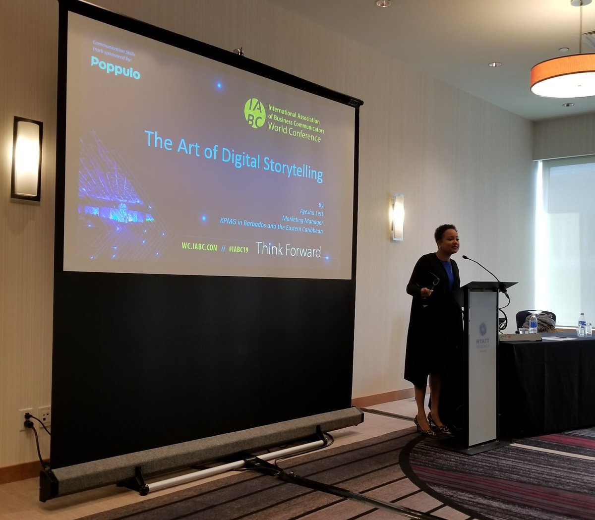 ssllee's tweet photo. Digital storytelling involves more than one narrator. Usually contains mixture of computer based images, text, video clips. #IABC19 https://t.co/3t1nxzQoz3