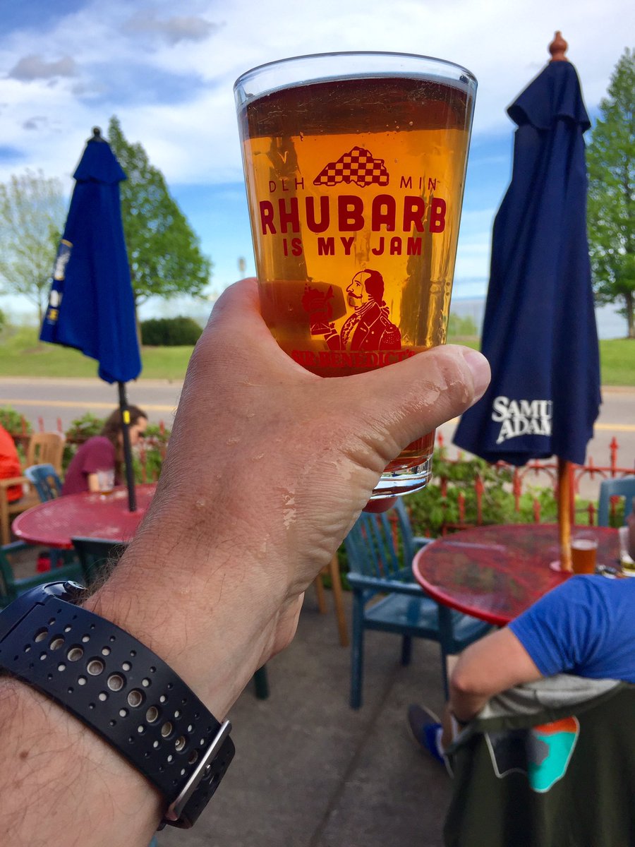 bentpaddlebeer's tweet photo. We had a great time at @sirbensduluth last night. There's still a little under half a keg of our Trampled infused with Rhubarb + Black + Blueberry! So get on that patio before its gone! https://t.co/rEzz2OOGLA
