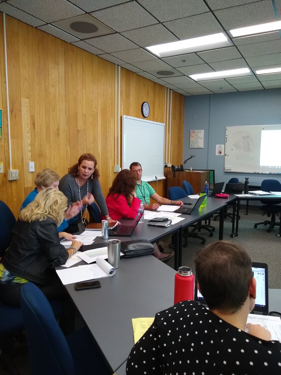 Wrapped up district MTSS meetings this year with a data dive looking at our FAM results. Great conversations about implications for district work with curriculum specialists, EC and directors. #connectingthework #collaboration <a href="/ncmtss/">NCDPI MTSS</a> <a href="/BuncombeSchools/">Buncombe Schools</a>