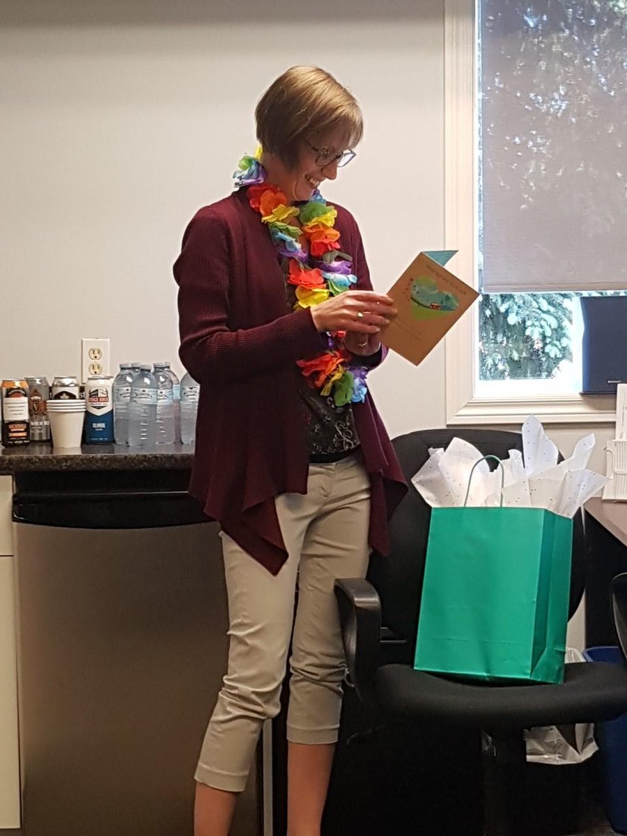 Thank you Wendy for your hard work and dedication over the past 6 years.  We are sad to see you leave but we wish you well in your new position.