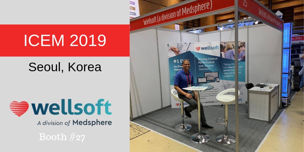 wellsoft_edis's tweet photo. We're live at #ICEM2019 in Seoul, Korea this week. Stop by our booth to visit Emil and Jack sharing ways we help optimize throughput, increase patient safety and maximize revenue for Emergency Departments worldwide. Or sign up for a demo here: https://t.co/3hVSGzaJR8
#IFEM  #edis https://t.co/Uoqc6LoQes