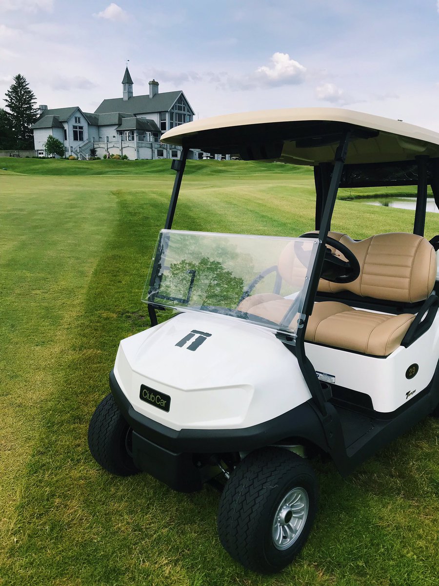 stonehenge_golf's tweet photo. The new carts are HERE! We’re still waiting for the tablets &amp; speakers to be delivered next week but for now we can enjoy the PLUSH seating, quick pace, &amp; attachable coolers! And check out our logo on the front! Come on out and take one for a ride! ⛳️ #stonehengegolf https://t.co/5gswSzYUqS