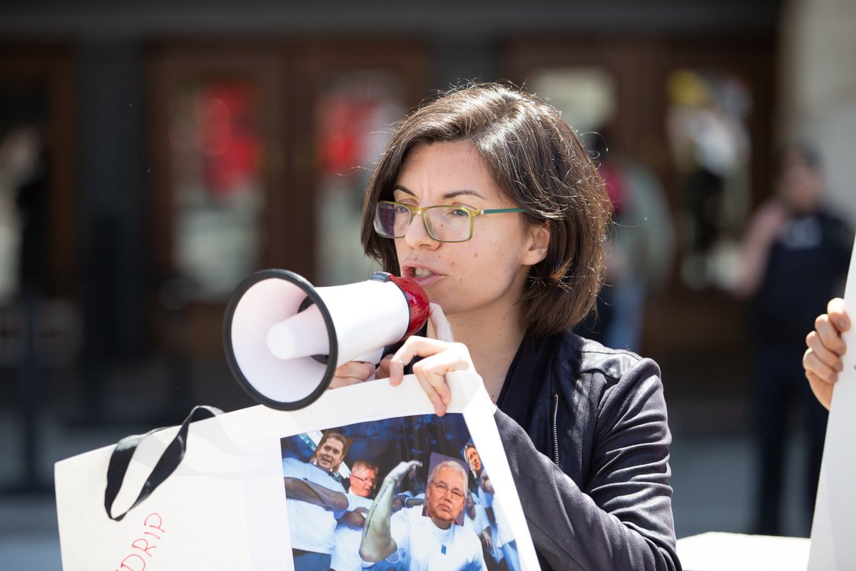 AdoptImplement's tweet photo. Dozens of supporters gathered outside the Senate today to urge Conservative Senators to stop blocking Indigenous rights and pass Bill C262! #senca 1/3 https://t.co/9d5A1WOns5