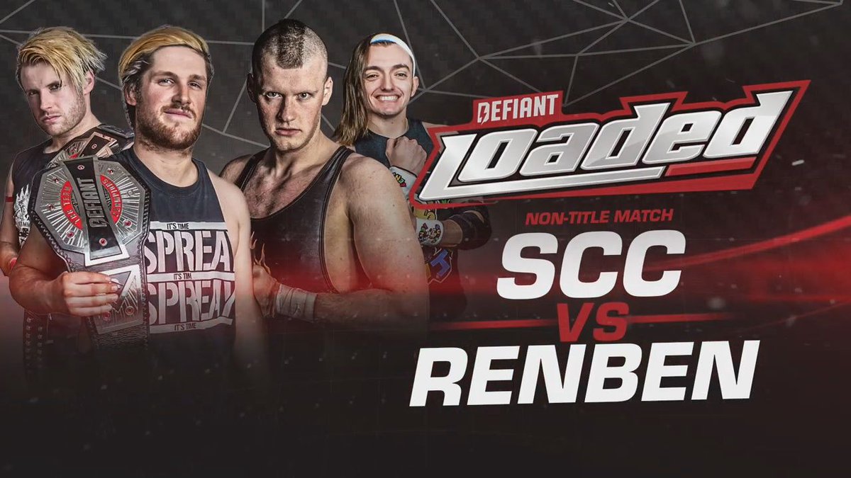 DEFIANTwres's tweet photo. THIS SUNDAY ON LOADED AT 8PM! 💥

✅ @MKirbyProEgo vs. @SimonMiller316 
✅ SCC vs. RenBen 
✅ @Nathan_Cruz90 vs. @AKidWrestler

Subscribe so you don't miss This Sunday's episode - 
➡️https://t.co/ZjxKbF1XH4 https://t.co/g8UyeooPIg