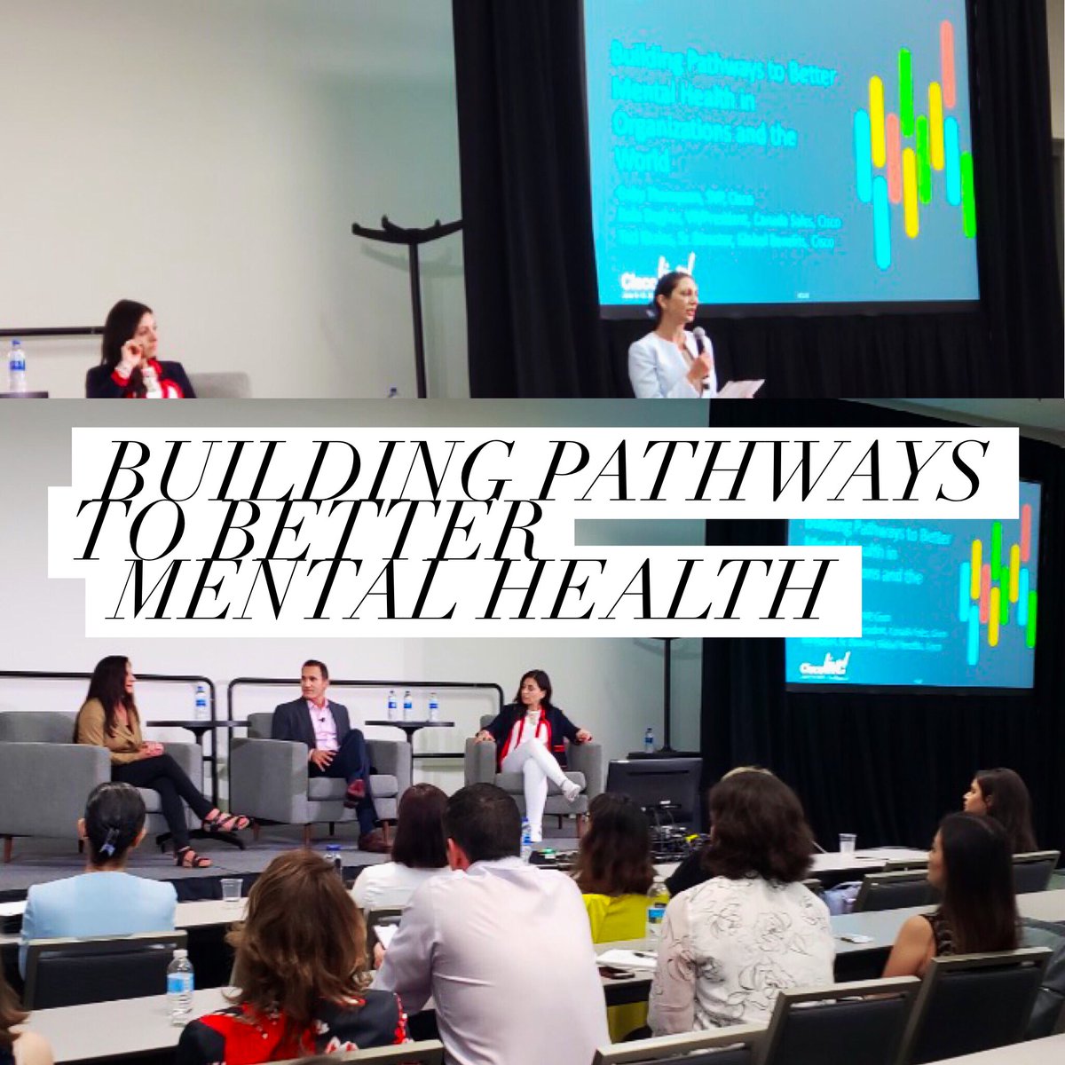 WomenOfCisco's tweet image. Better mental health can benefit everyone. Great panel conversation at #CLUS on the leadership and equality track @RolaDagher @anujaksingh