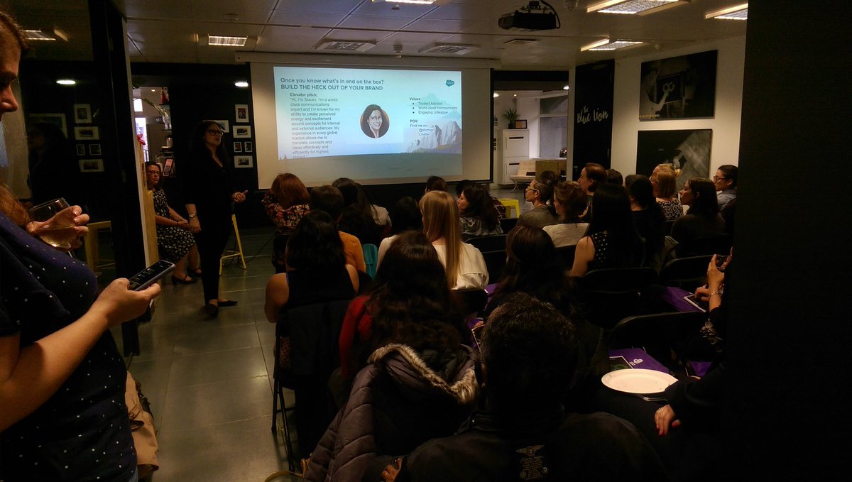 PublicisProB2B's tweet photo. We're hosting the @salesforce #womenintech event tonight - it's off to a great start! #LTW2019 https://t.co/Ma6nh1bugE