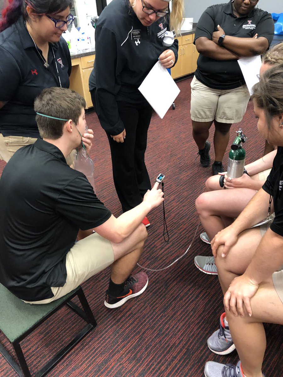 MikeyRamATC's tweet photo. This #TechMAT alum enjoyed teaching the MAT2s today. Spine Boarding, Helmet/Mask Removal, O2 Administration and Sickle Cell. Great partnership with @TTUSportsMed and @TTUHSC_SHP @DrGililland https://t.co/JmHi3B7jej