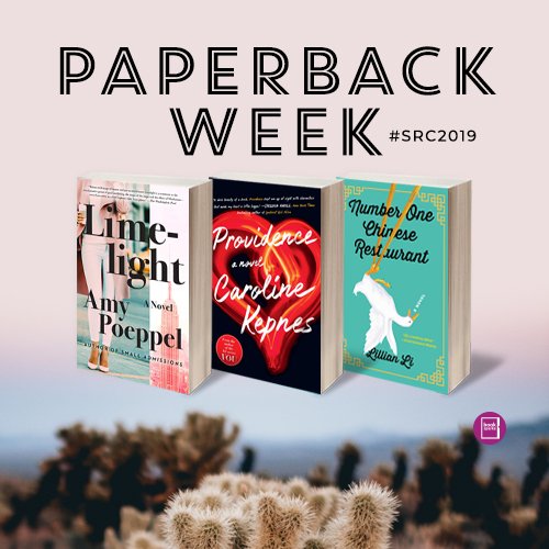 BookSparks's tweet photo. It’s #PaperbackWeek for #SRC2019! 🎉 We're celebrating with an @instagram GIVEAWAY in honor of some of our favorite paperback releases: @amypoeppel's #Limelight, @CarolineKepnes's #Providence, & @ZillianZi's #NumberOneChineseRestaurant! 🎉 (Ends 6/14) https://t.co/FJ5buGa3IJ https://t.co/n3AetIB5Ob