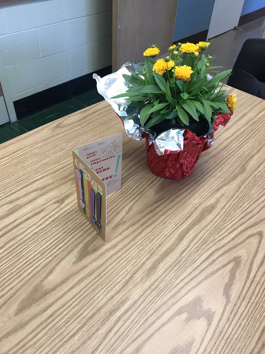 kenneth_haskins's tweet photo. Thank you @KFelicello MrsEckert, Mr Baird, Mr Senno for the nice gift for getting tenure. Thank you NR Board of Education for supporting our work. A big thanks to Dr Gill. It’s been a fast four years. #nrcsdchat #NRExtension https://t.co/4O8nZKXPvg
