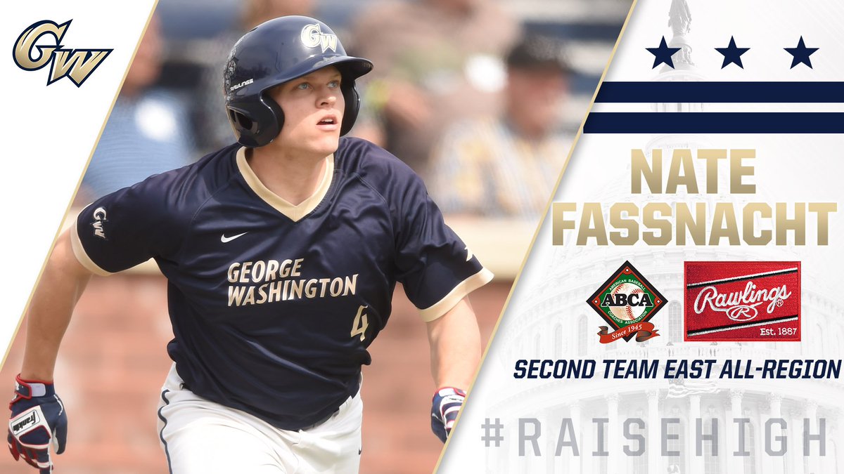 GWBaseball1's tweet photo. BREAKING | More awards for @d_dro6 and @nfass1010, who were named ABCA/Rawlings East All-Region today!

📰: https://t.co/UcgLHdI9JI

#RaiseHigh https://t.co/1KxHwwHahw
