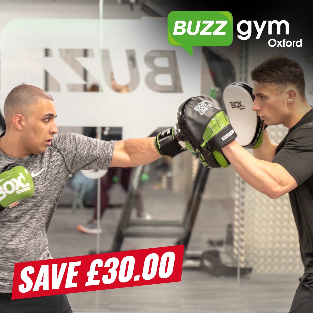 Right now <a href="/BuzzGymOxford/">Buzz Gym UK</a> save £15 off your admin fee and get a personal workout plan worth £15 - sign up TODAY! 💪💪💪