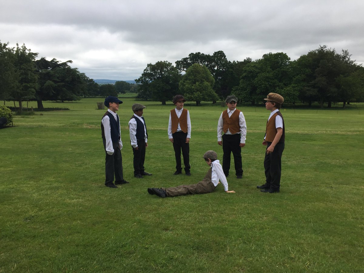 BeevorJames's tweet photo. Year 5 @BCPSchool will be performing their historical re-enactment from 1919 @NTKillerton @nationaltrust property tomorrow to commemorate the founding of the @ForestryEngland 100 years ago. Dress Rehearsals went well today, performances tomorrow &amp; Friday. #History #pbl #drama https://t.co/2tvMDyfnGl