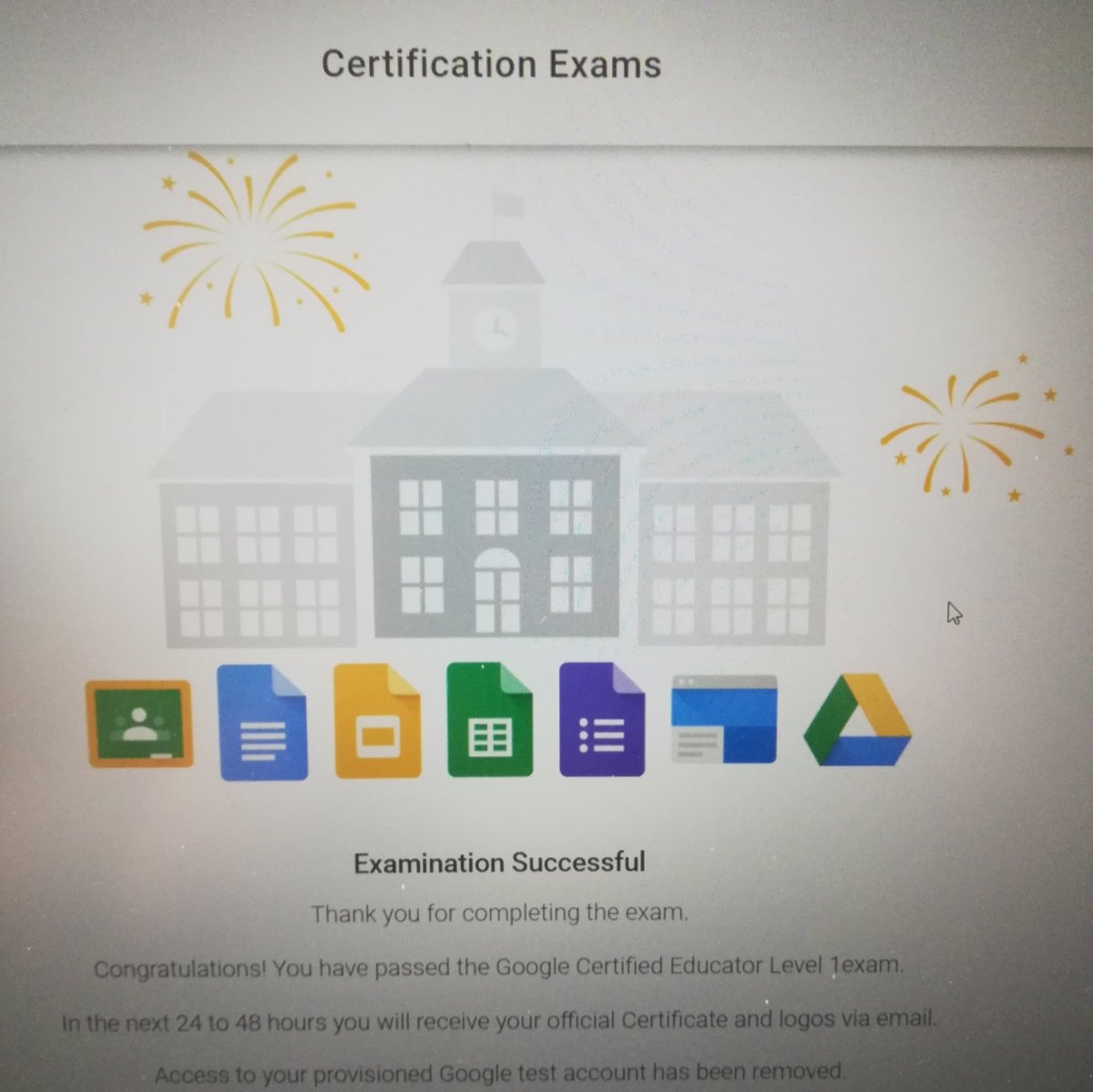 Darling_Math's tweet photo. Today I become a Google Certified Level 1 teacher. Next up, Level 2 and then world domination! #GoogleEducation #teamtcsd #jaglife #goals #darlingMath #hsg_ut https://t.co/YIeAPijDcp