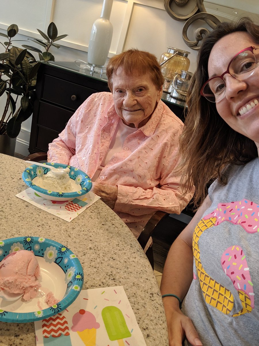 Fox_Fire24's tweet photo. Ice Cream Social and Smiles today with my grandmother. I wore my #GC18 shirt for the occasion https://t.co/YaKxS7r4fx