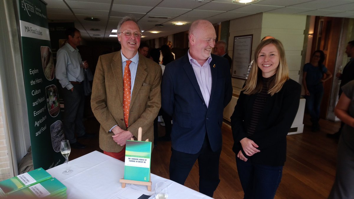 Congratulations to Matt Lobley, Mike Winter and Rebecca Wheeler at the launch of their wonderful new book on farming in Brexit UK.
<a href="/CRPRExeter/">CRPR Exeter Uni</a> <a href="/UniofExeter/">University of Exeter</a>