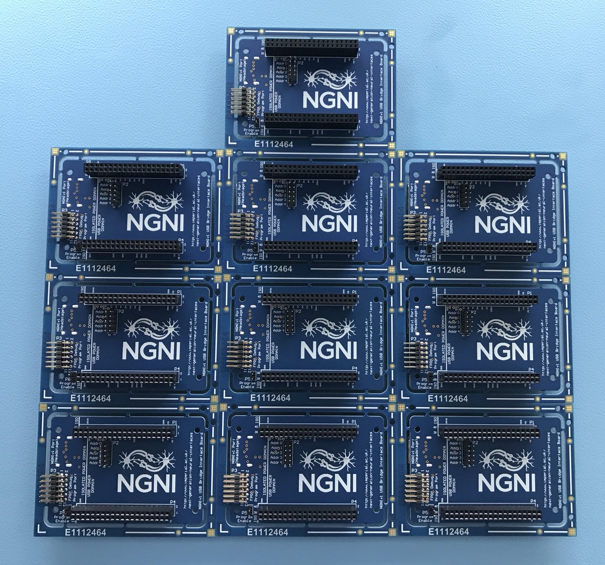 tgconstandinou's tweet photo. First batch of USB3.0 bridge interface boards for #NGNI real-time spike sorting headstage manufactured & tested. 100% yield. yayyy!!! Ready for end-user #neuroscience labs. Interested in using? Let me know @ImperialNGNI @ImperialCAS https://t.co/vDySRyTCe6