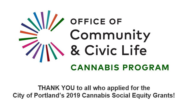 CannabisProgram's tweet photo. The City of #Portland's 2019 #Cannabis Social #Equity Grants application window has closed!
- 32 proposals (3x as many as last year)
- $3.8M requested

Next steps:
- Review panel will recommend proposals ($490k available)
- Grantees notified Mid-July 2019 https://t.co/krA4eIn8DI