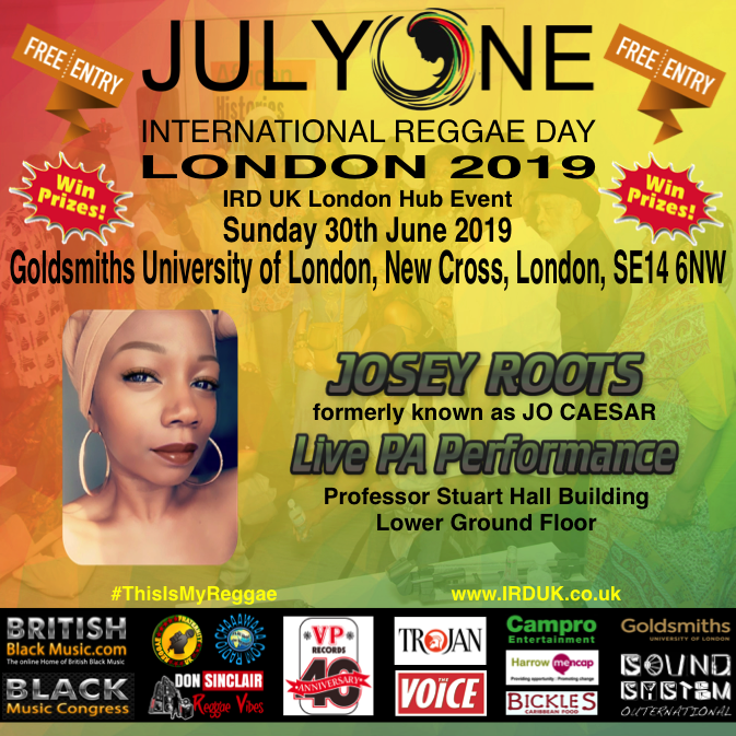 regfraternityuk's tweet photo. Winner of Reggae Star Factor 2015 #JoseyRoots formerly known as #JoCaesar will be performing at the International Reggae Day UK London hub event on Sunday 30th June 2019 at Goldsmiths University, New Cross SE14 6NW. @JoCaesarSings For info visit: https://t.co/u37XzW16QG https://t.co/HO752gCPmy