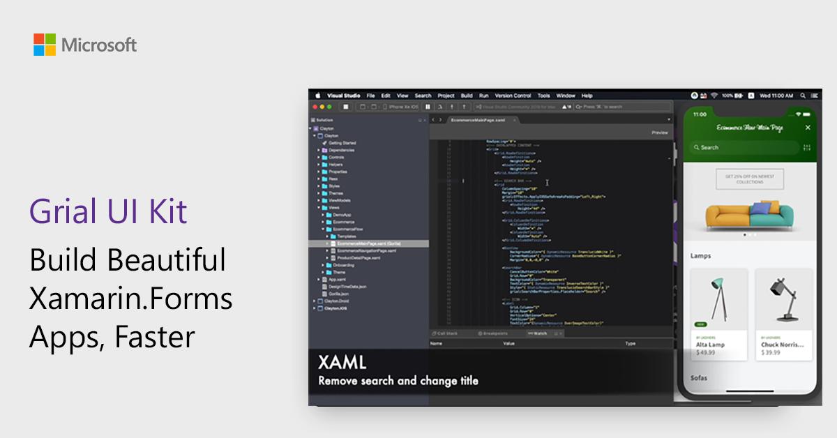 xamarinhq's tweet image. We make it simple for .NET developers to build beautiful cross-platform apps, fast.
Take a look at how Grial UI Kit can help you build a great app.
msft.social/pQyXNQ
#dotnet #xamarin