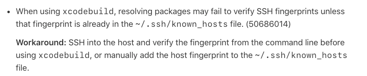 SebastienAudeon's tweet image. Note: This seems to be a known issue on the Xcode 11 beta release notes. The workaround is not working either. #apple #bitrise #swiftpm #xcodebuild