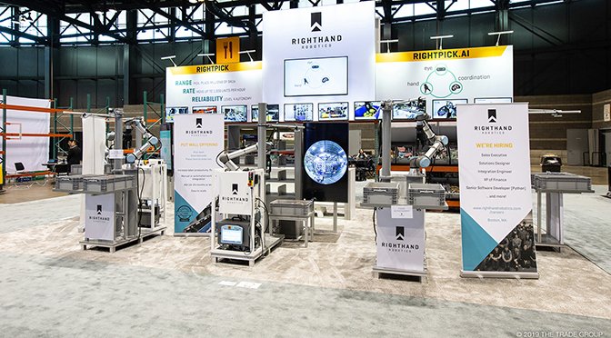 Trade_Group's tweet photo. "The three major questions in attendee’s minds are what, why & who." @RHRobotics did an outstanding job of answering all three & took home multiple awards from @poweredbymhi's ProMat 2019 event. https://t.co/eVuax0Pwpc 🤖
#RightHand #Robotics #Innovation #ProMat2019 #EventProfs https://t.co/OVwmhtuflC