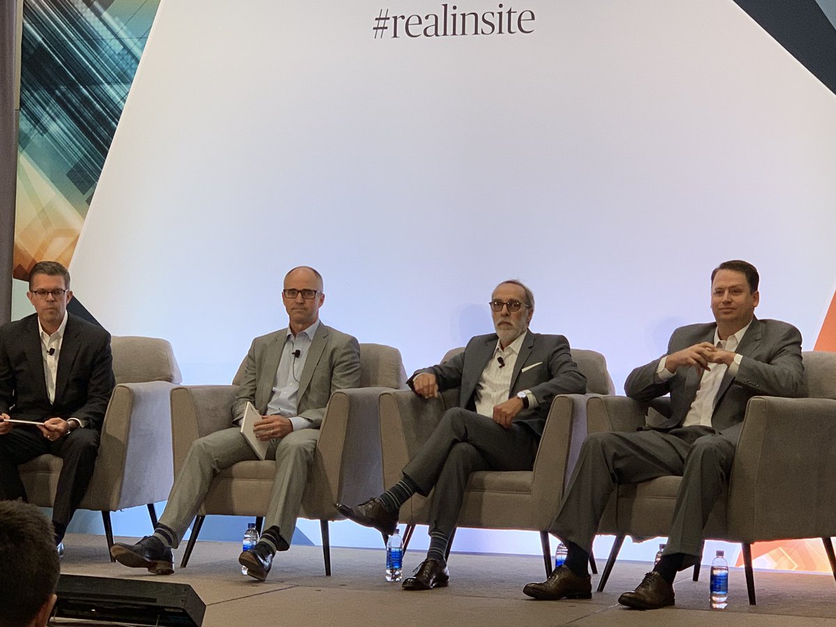 A panel of RIA heavyweights at #RealInsite stars @PJRaimondi, @DynastyFP’s Shirl Penney and @echelon_group’s Dan Seivert.