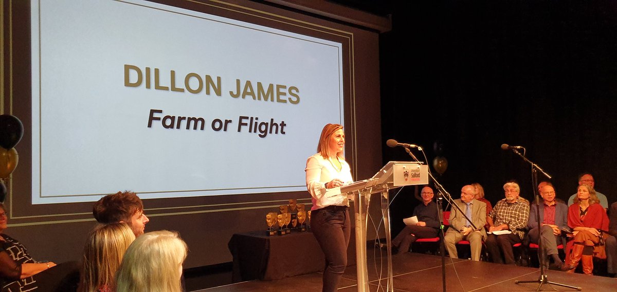 UoS_BAFTARS's tweet photo. Our winner for the Level 6 TV Documentary is @DillonJamesUK with "Farm or Flight"! Enjoy Maga 💞 https://t.co/hGPpMridOe