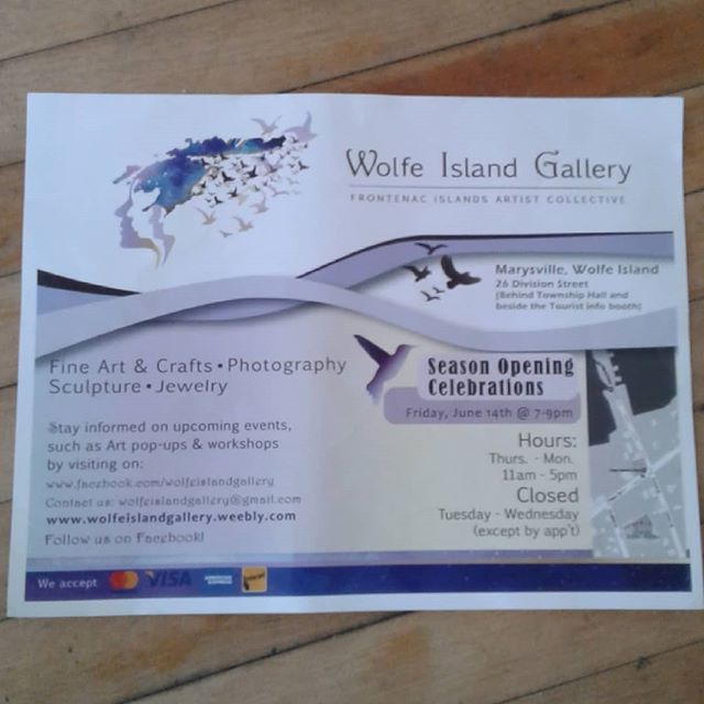 Opening reception, Friday, June 14. Be there or be obtuse!! #PEC #YGK #wolfeislandgallery bit.ly/2ZjrTpR