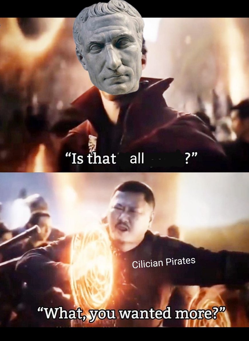 UA_HCUS's tweet photo. When Julius Caesar was captured by pirates and thought the ransom was too low (75 BCE): https://t.co/KvrNWCyINF