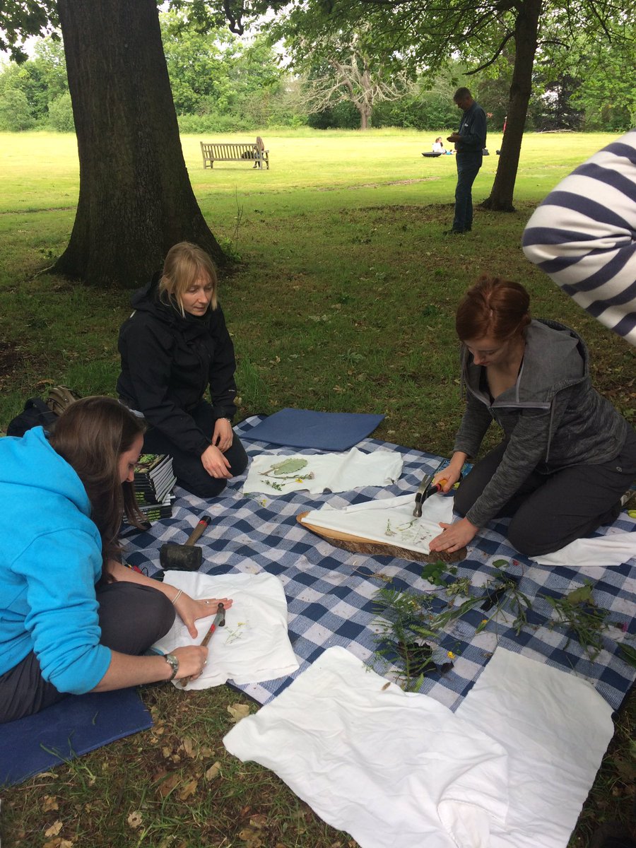 Another glorious <a href="/MoJGovUK/">Ministry of Justice</a> #ecology #volunteering day <a href="/snaresbrook/">Anthony Smith</a> Crown Court... identifying wildflowers then smashing them up! <a href="/hapazome/">hapazome</a>
