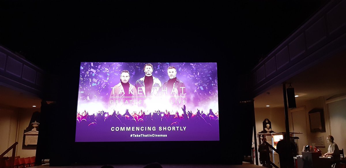 swindells_jo's tweet photo. Waiting for the boys#TakeThatinCinemas https://t.co/Ne0dYmX2YX