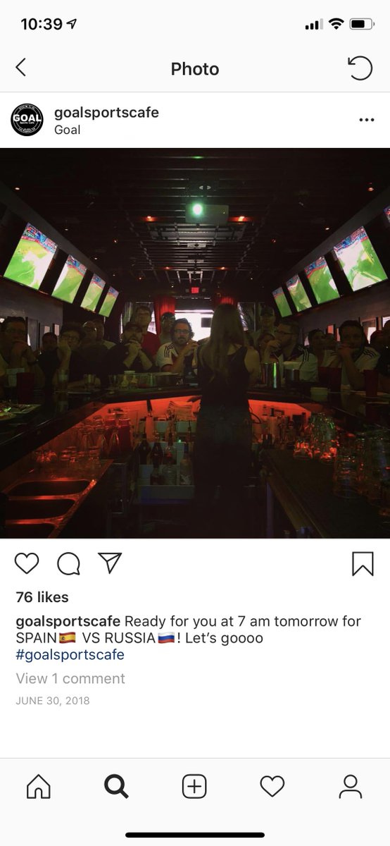 hallycoco's tweet photo. Im looking at you @GOALSportsCafe! You opened at 7am for a MEN’S World Cup game, that the USA didn’t even qualify for!! But you can’t open for the cup favorite US Women’s team? Shame shame shame! #uswnt #womensworldcup #equality #supportwomen #goalsportscafe https://t.co/Gf3ufAeSxo