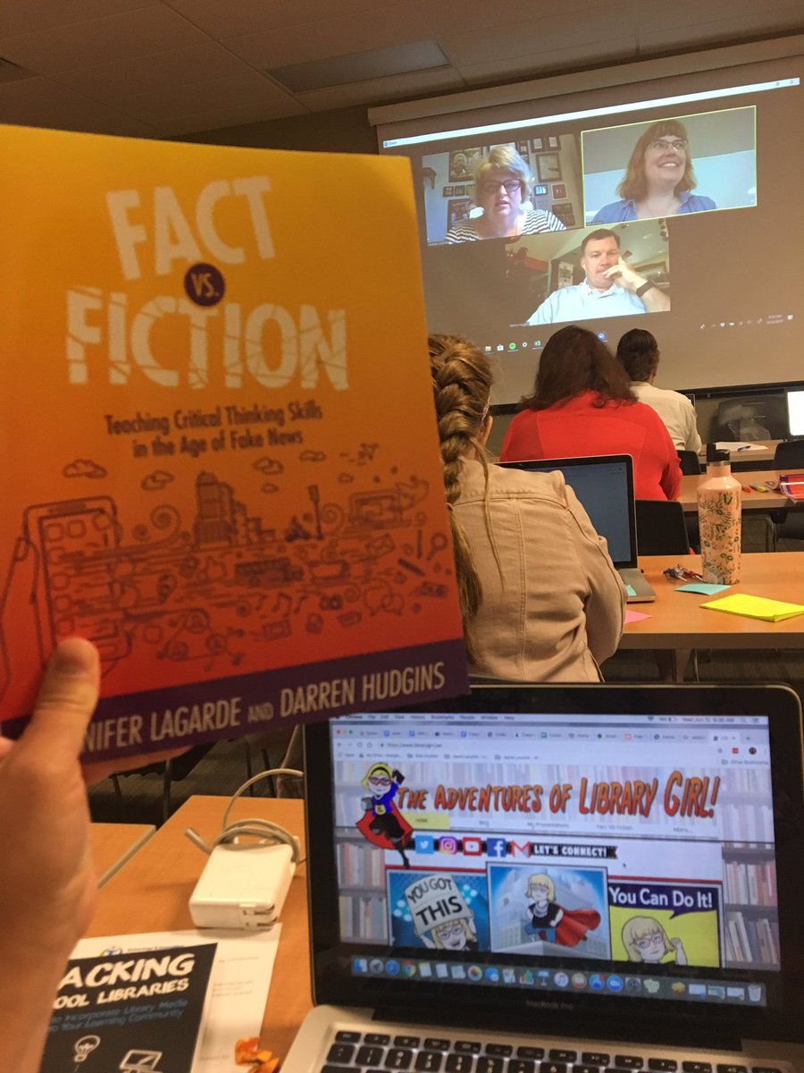 MrsLeusink's tweet photo. This has been such an awesome two days!! I LOVE learning and collaborating with fellow librarians 🤓📚❤️
Thank you for the author visits,  @stony12270 @lieberrian @dhudgins @jenniferlagarde what an experience 😁 thanks @fabricandbooks @Wowapi #reachoutlibs https://t.co/akMzr5dkZp