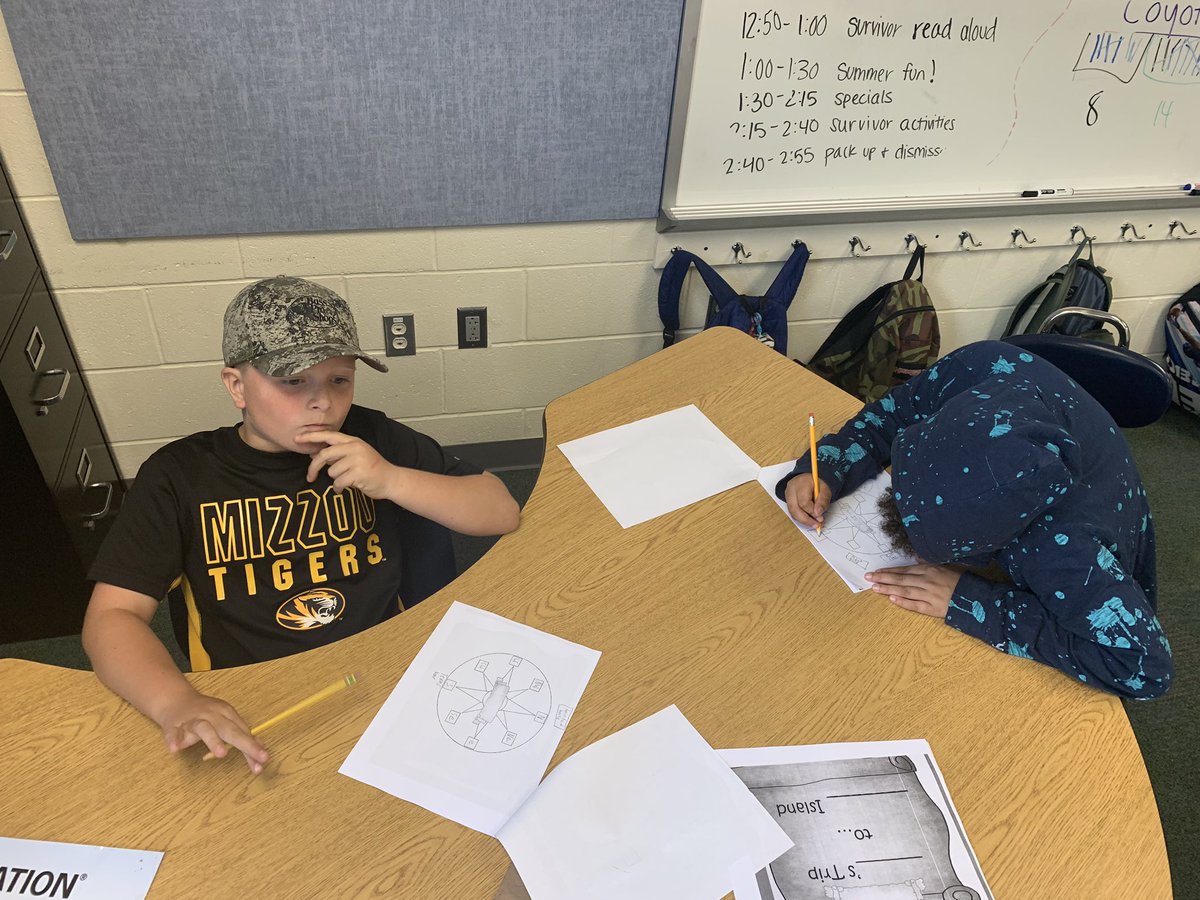 We made choose your own adventure stories. The person reading the story gets to decide which direction on the compass rose the character goes, this determines what happens! #SPSOAR2019 #GVSOAR2019