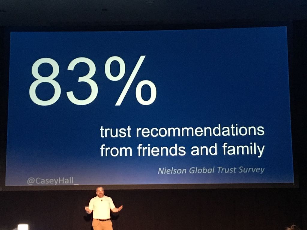 drumupio's tweet image. Trust comes via people you know... at #dspdx with @@CaseyHall_ #employeeadvocacy FTW