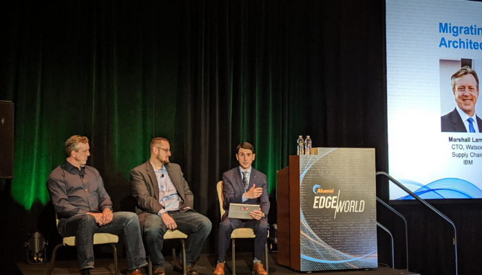 At #EdgeWorld2019, attendees are getting valuable insights from <a href="/IBM/">IBM</a> application owners Marshall Lamb and <a href="/tonyerwin/">Tony Erwin</a> on migrating live applications to a service architecture.